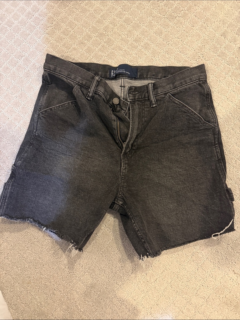 GAP Gray Denim Carpenter Shorts